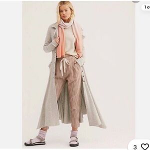 Free People Gray and Pink Jumpsuit